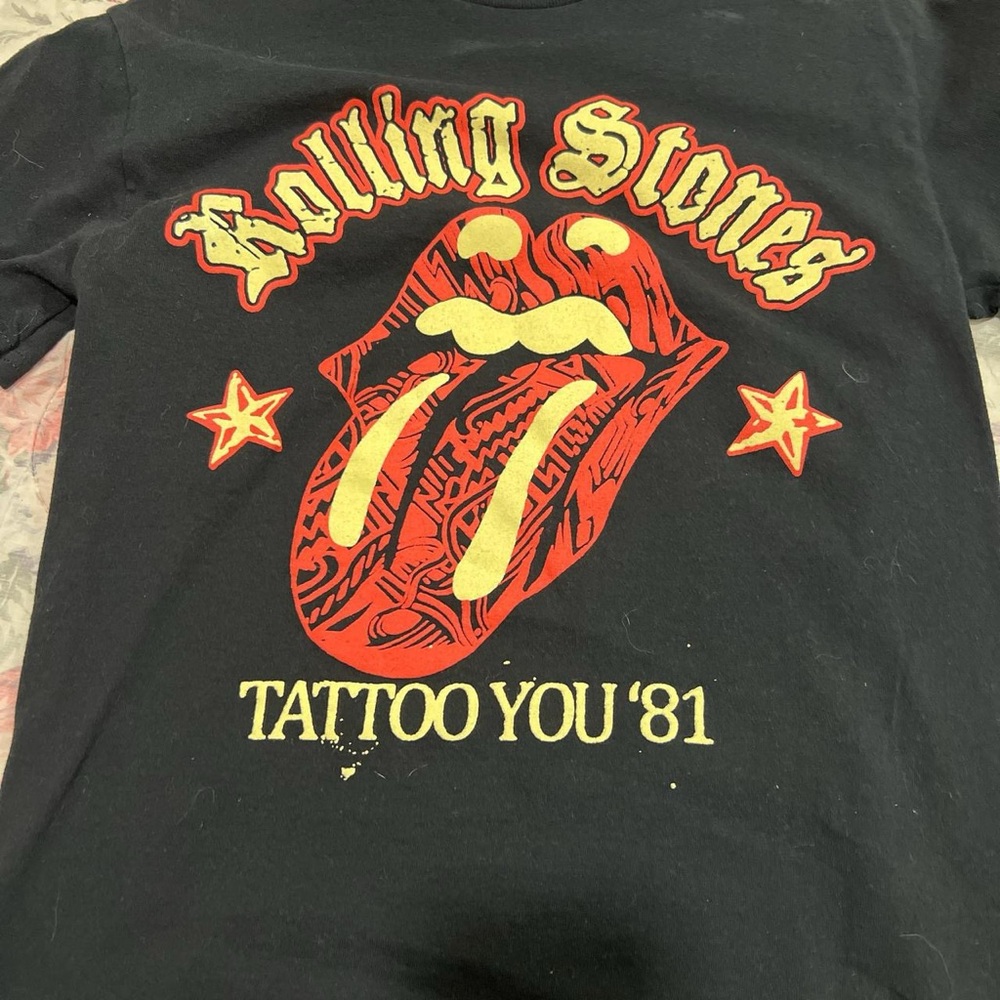The Rolling Stones Black Cotton T-Shirt